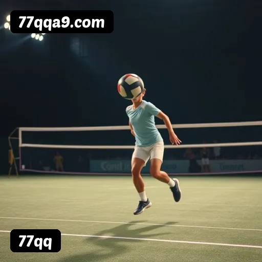 App 77qq para iOS e Android — interface mobile, login biométrico e PIX integrado